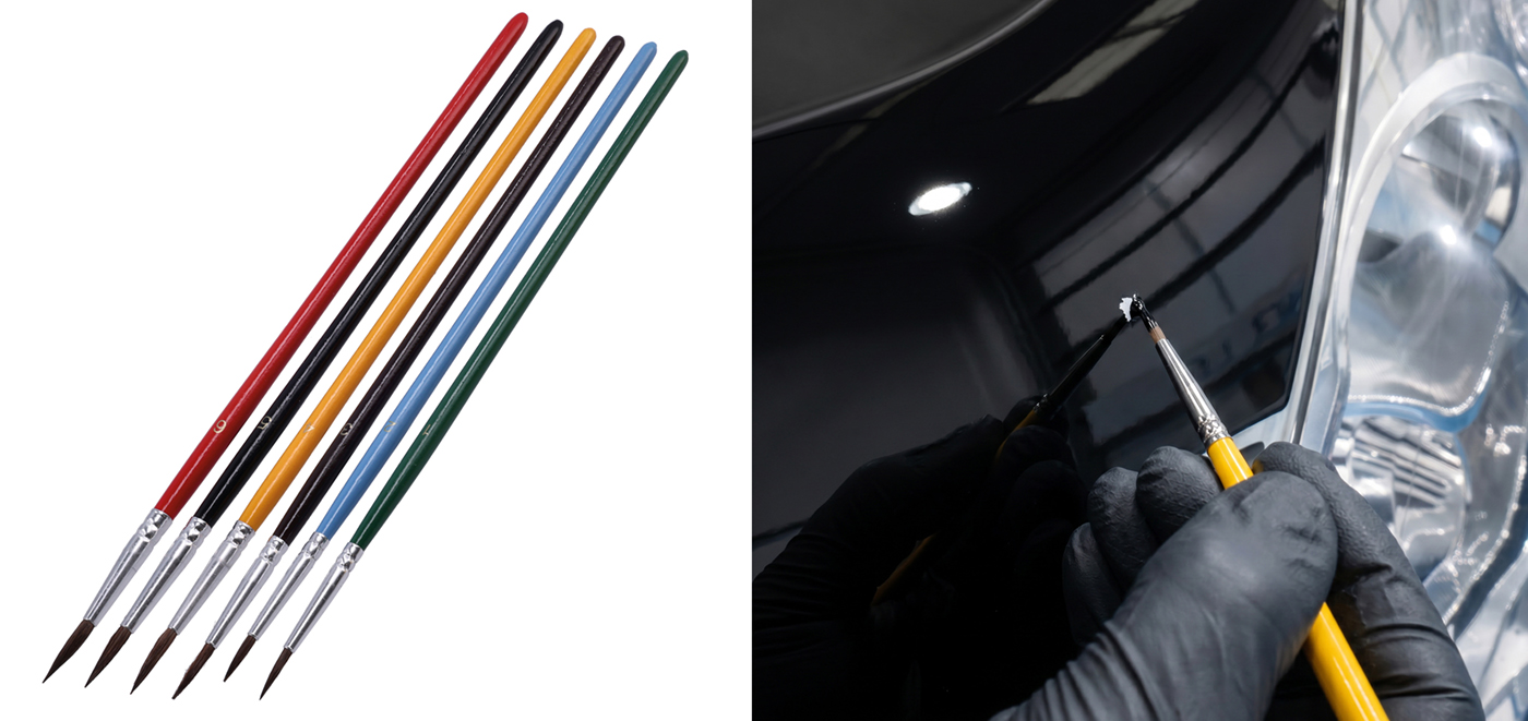 Power-TEC touch-up brushes deliver precision for stone chip repairs