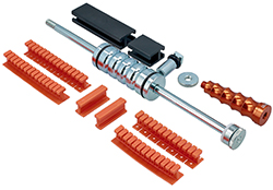 Hot glue dent repair combined with the accuracy of a slide hammer: new PDR kit from Power-TEC