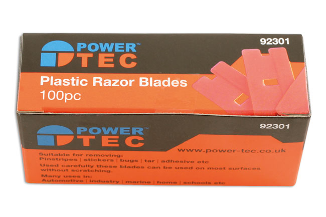 Laser Tools 92301 Plastic Razor Blades 100pc