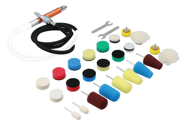 Laser Tools 92559 Pneumatic Detail Polishing Tool Kit