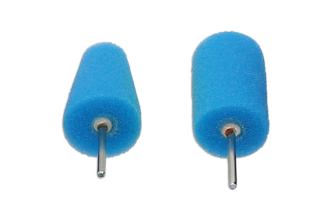 Laser Tools 92560 Polishing Sponge Wheels (Blue, Fine) 2pc
