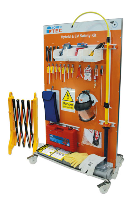 Power-TEC 92575 Hybrid & EV Premier Pack c/w Shadow Board, Trolley & Shelves (Power-TEC branded)