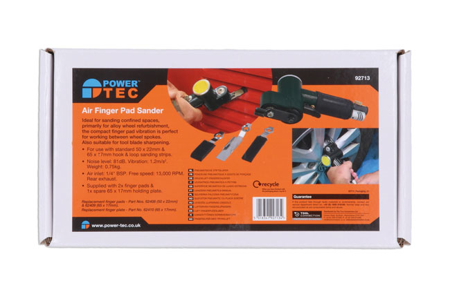 Power-TEC 92713 Air Finger Pad Sander