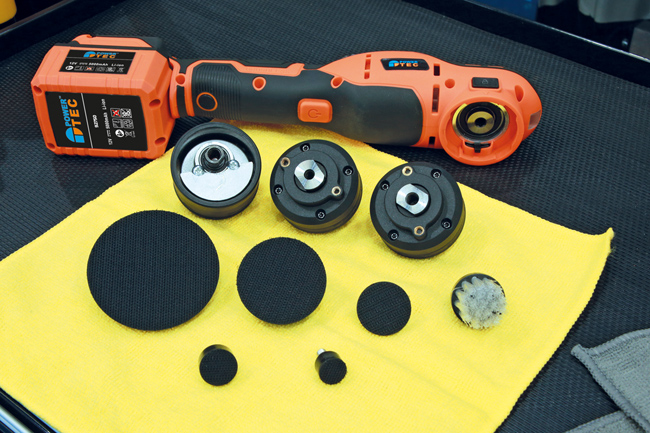 Power-TEC 92750 Multi-Head Cordless Polisher Kit - 12V