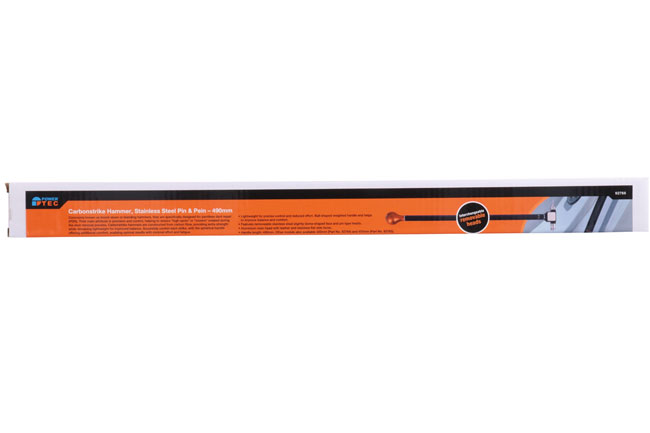 Power-TEC 92766 Carbonstrike Hammer, Stainless Steel Pin & Pein - 490mm