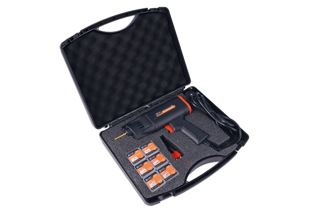 Power-TEC 92769 Mains Powered Hot Stapler Kit with Assorted Staples - 240V