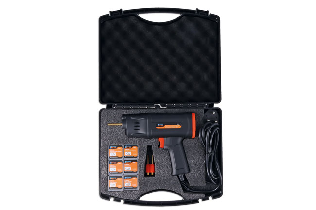 Power-TEC 92769 Mains Powered Hot Stapler Kit with Assorted Staples - 240V