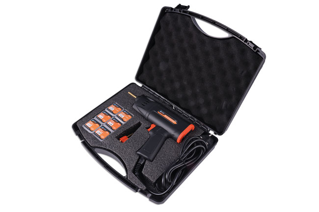 Power-TEC 92769 Mains Powered Hot Stapler Kit with Assorted Staples - 240V